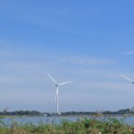 天竜川河口「発電用風車」