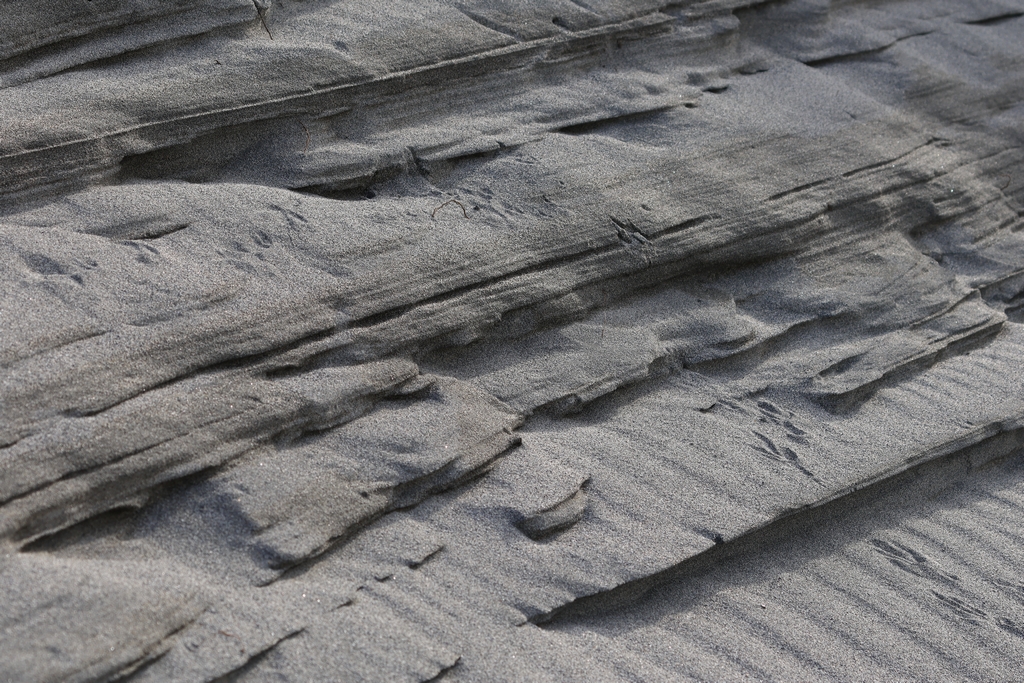 中田島砂丘の地層？